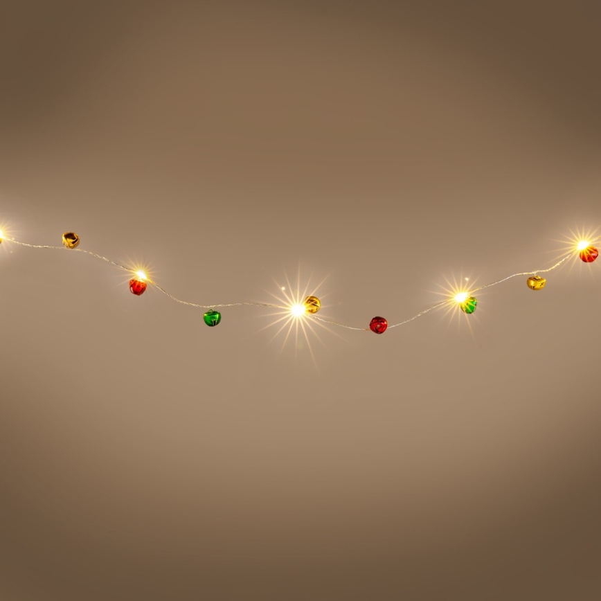 LED-ljusslinga 40xLED/3xAA 4,3 m varmvit