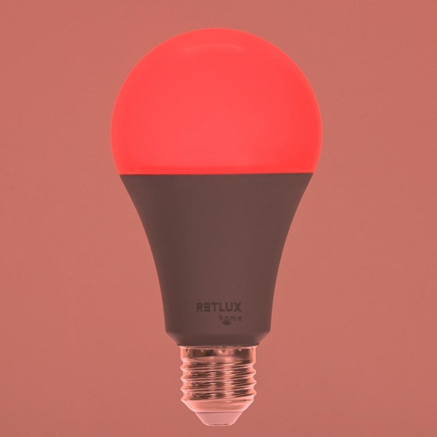 LED RGBW Dimbar glödlampa A70 E27/14W/230V 2700-6500K Wi-Fi Tuya