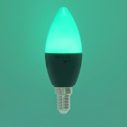 LED RGBW Dimbara glödlampan C37 E14/4,5W/230V 2700-6500K Wi-Fi Tuya