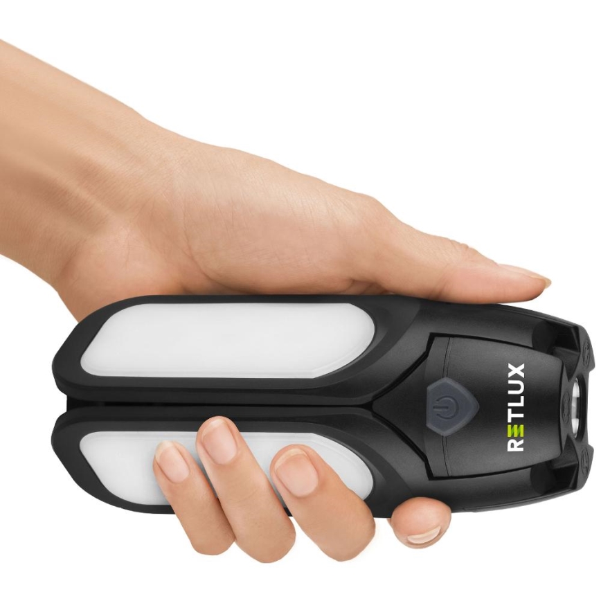 LED-uppladdningsbar campinglykta med solcellspanel LED/3W/1600 mAh IPX4