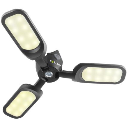 LED-uppladdningsbar campinglykta med solcellspanel LED/3W/1600 mAh IPX4