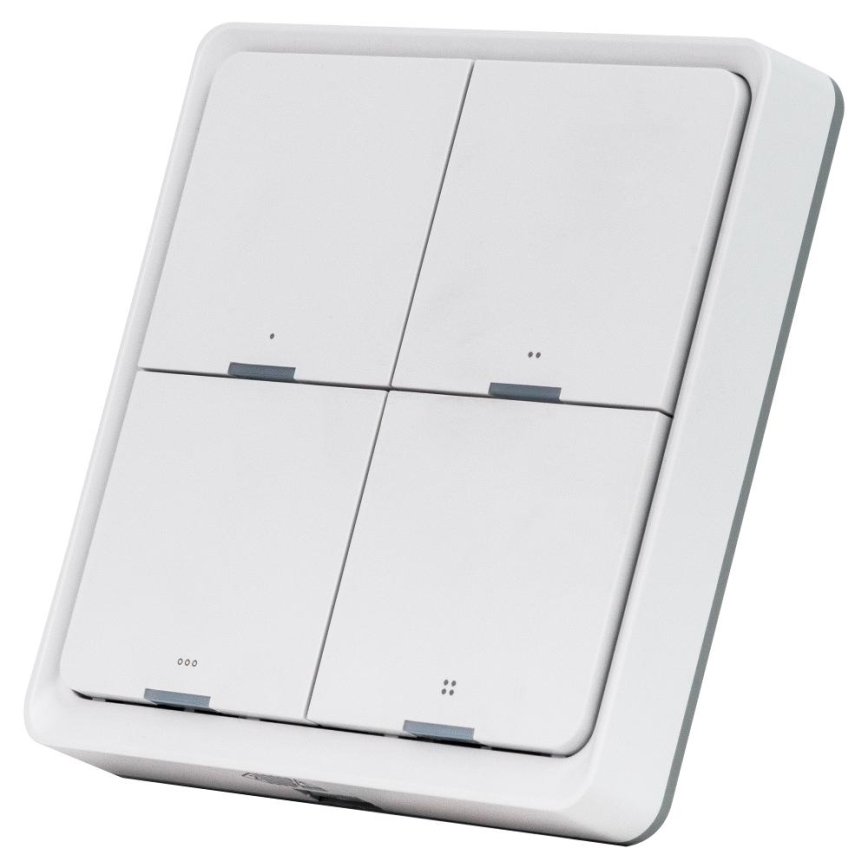Smart 4-knapps strömbrytare 1xCR2430 vit