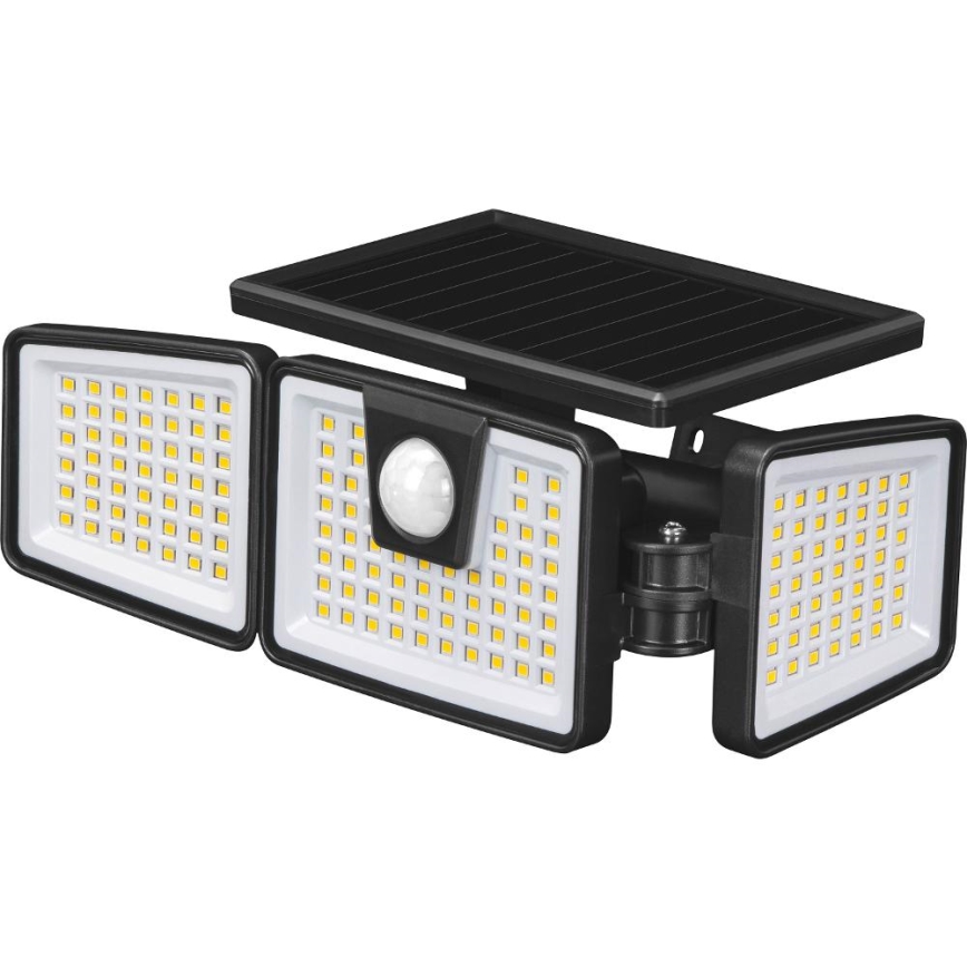 Solcellsdriven LED-reflektor med inbyggd sensor LED/6,5W/3,7V 1200 mAh IP44