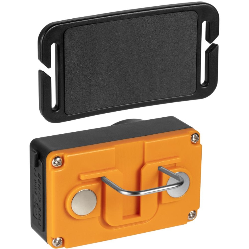 Uppladdningsbar LED-pannlampa med sensor och powerbankfunktion — 1200 mAh, IP44, svart