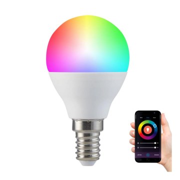 RGB Dimbar LED-lampa G45 E14/5,5W/230V 3000-6500K Wi-fi Tuya