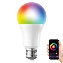 RGB Dimbar LED-lampa SMART E27/10W/230V 3000-6500K  Wi-fi Tuya - Solight