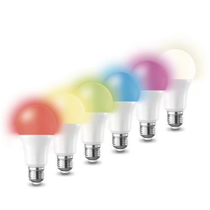 RGB Dimbar LED-lampa SMART E27/10W/230V 3000-6500K  Wi-fi Tuya - Solight