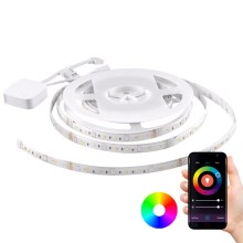 RGB Dimbar LED-lampaslinga Wi-Fi + musikfunktion LED/20W 5 m Tuya
