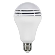 RGB LED-lampa med Bluetooth Högtalare E27/8W/230V 2700K