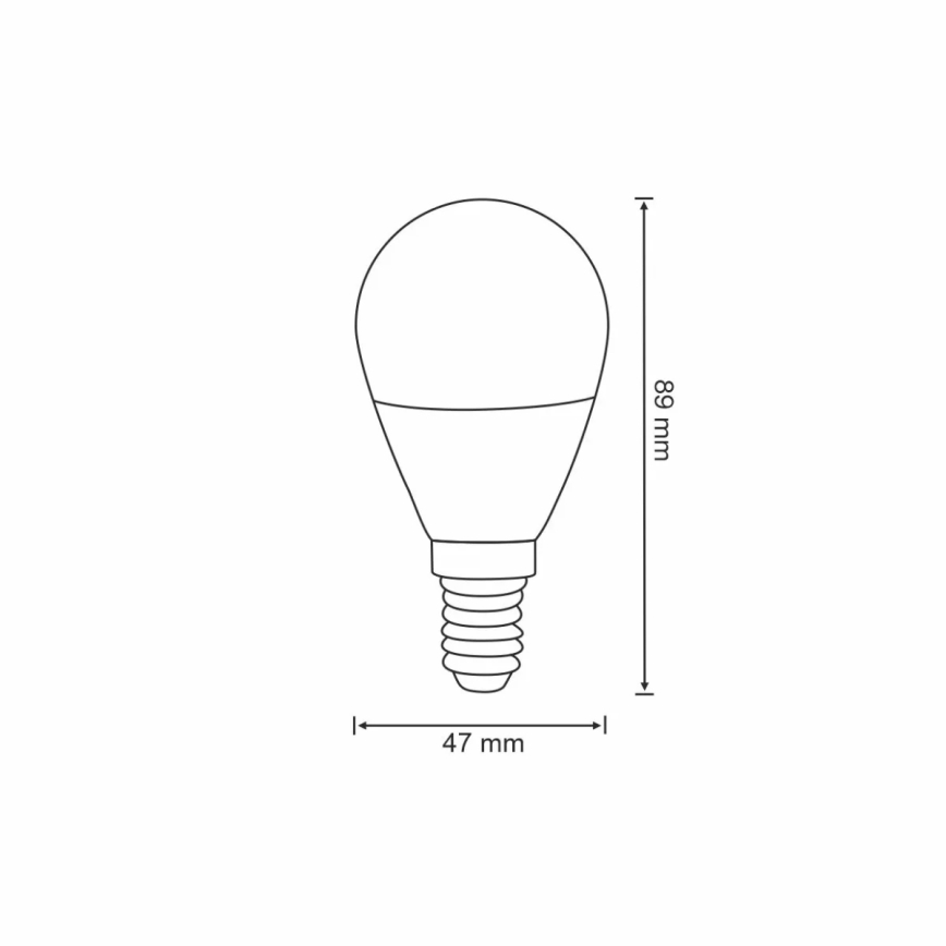 RGB LED Ljusreglerad glödlampa G45 E14/5,5W/230V 3000-6500K Wi-fi Tuya