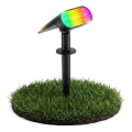 RGB-LED solcellslampa 2-i-1 LED/3,7 V 1200 mAh IP54 svart