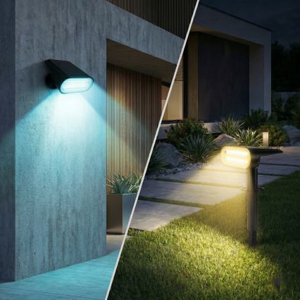 RGB-LED solcellslampa 2-i-1 LED/3,7 V 1200 mAh IP54 svart