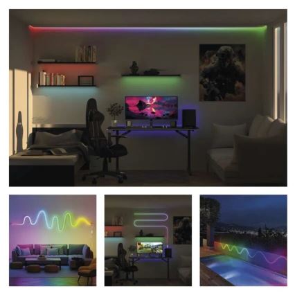 RGBIC LED ljusreglerad list GoSmart LED/33W/230V 5 m Wi-Fi Tuya