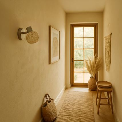 Riktbar väggspot DEX 1xE14/10W/230V beige/krämfärgad