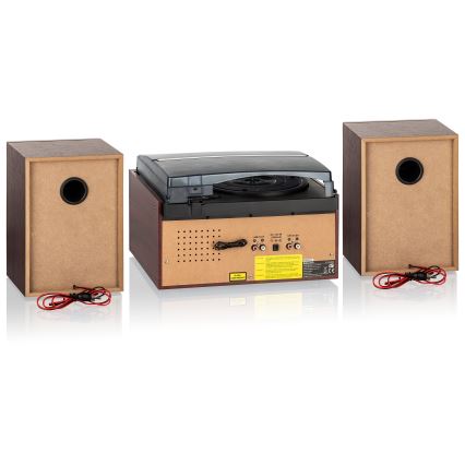 Roadstar HIF-8892 EBT - Hi-Fi-system med skivspelare, CD-spelare och kassettdäck, 64 W / 230 V + fjärrkontroll