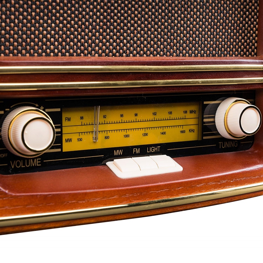 Roadstar HRA-1500/N - FM/MW-radio 24W/230V/6xLR14