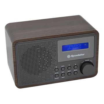 Roadstar HRA-700D+/WD - Radio med DAB+, FM och väckarklocka 16W/230V/4xAA