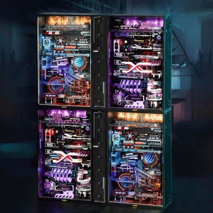 RoboTime - 3D mekanisk pusselbana för kulor Det förflutnas stad