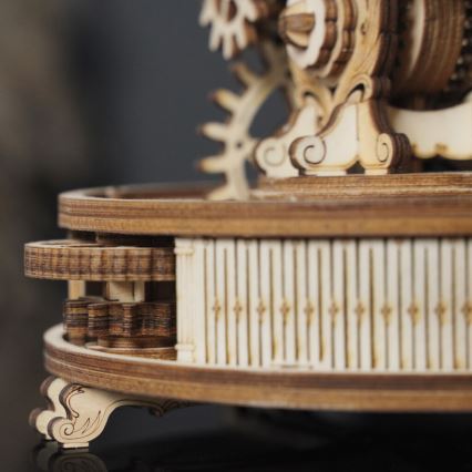 RoboTime - 3D Mekaniskt pussel i trä Glödande jordklot