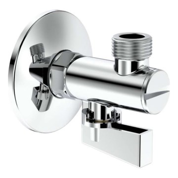 Roca A525168200 - Vinkelventil AQUA i blankkrom