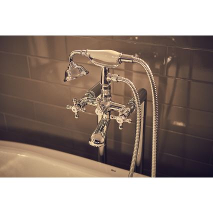 Roca A5A014BC00 - Badkarsset med CARMEN-blandare i polerad krom