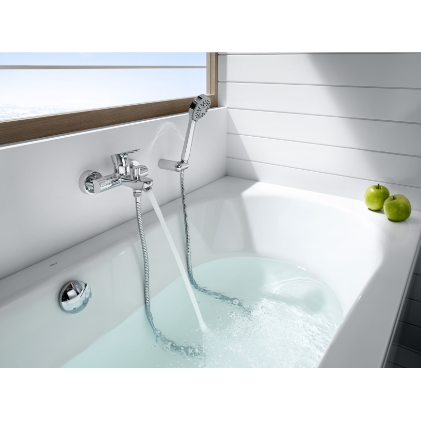Roca A5A0209C00 - Badkarsblandare L20 blank krom