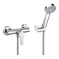 Roca A5A2009C02 - Duschset med blandare L20 i blank krom