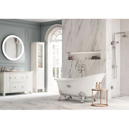 Roca A5A3A4BC00 - Tvättställsblandare med bottenventil och överfyllnad CARMEN 17,8 cm blank krom