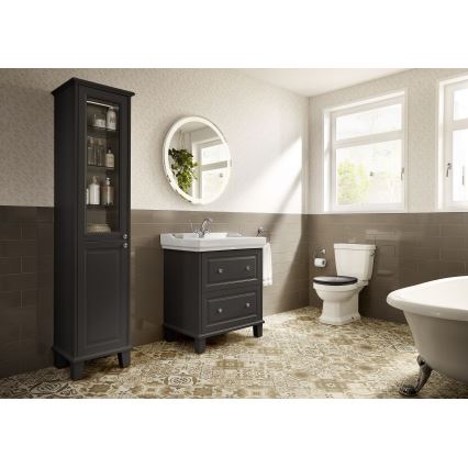 Roca A5A3A4BC00 - Tvättställsblandare med bottenventil och överfyllnad CARMEN 17,8 cm blank krom