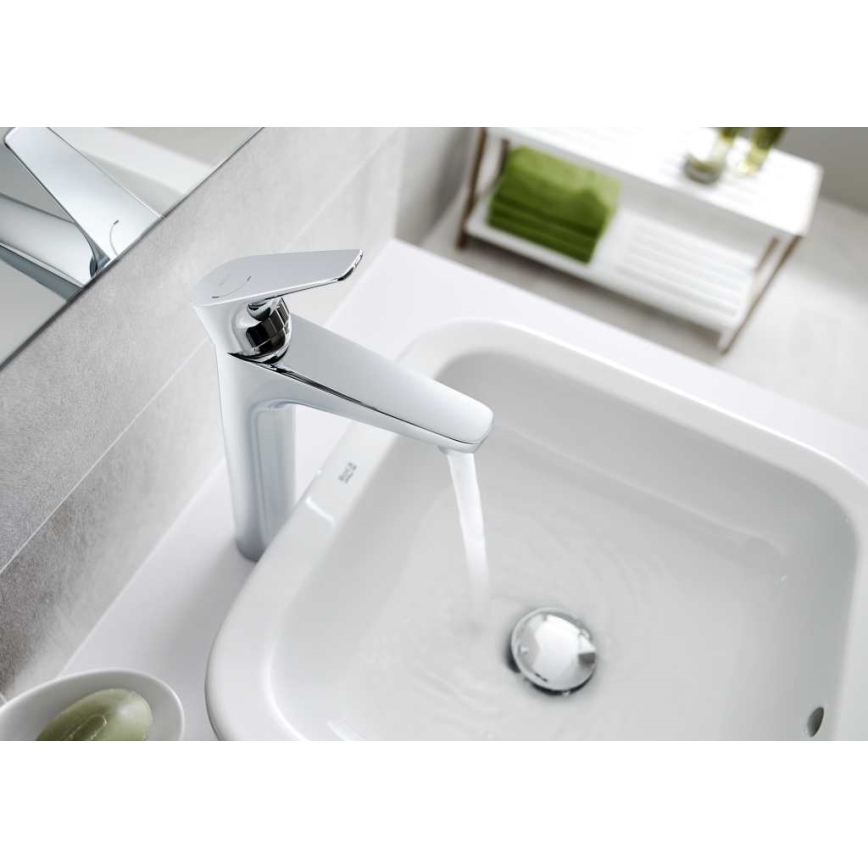 Roca A5A3D90C00 - Tvättställsblandare ATLAS 21,7 cm blank krom