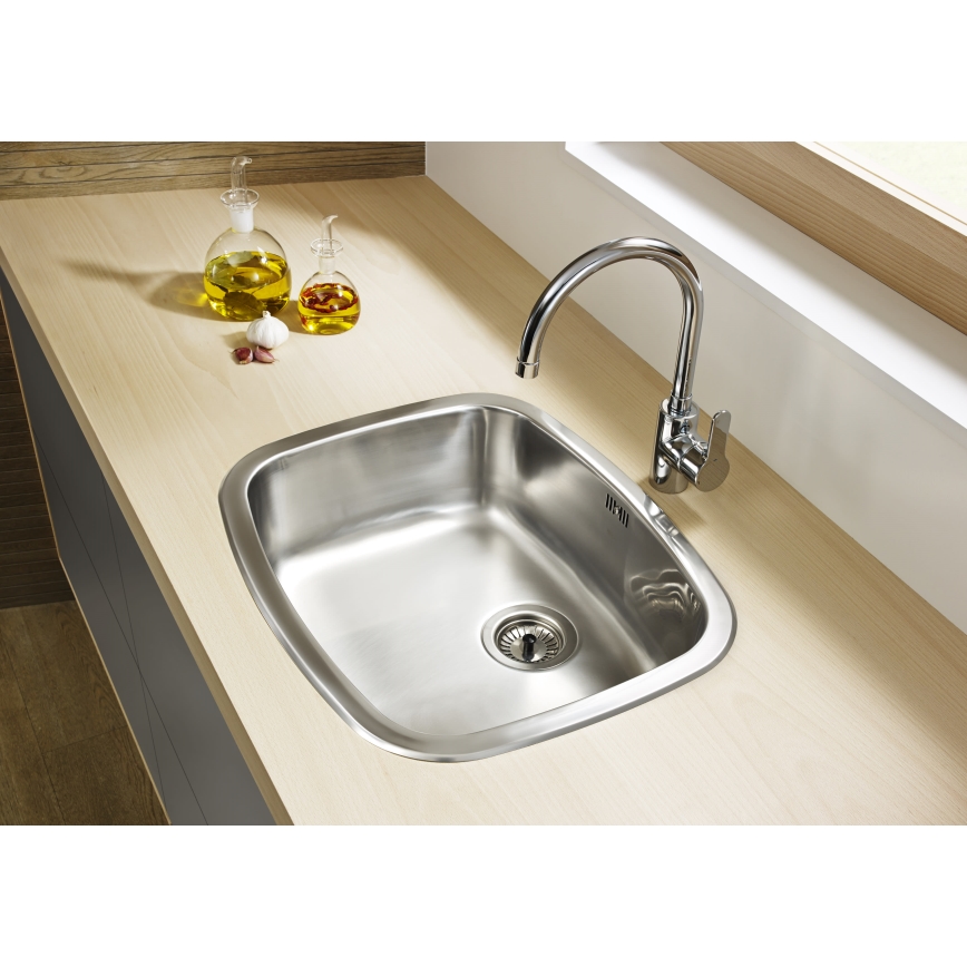 Roca A5A8409C00 - Köksblandare L20 32,5 cm blank krom