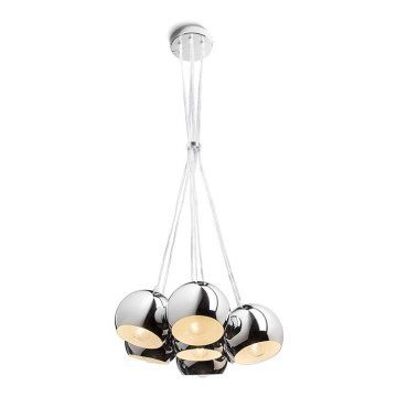 RÖD - Design Rendl - R11761 - Ljusskrona med upphängningsrem  ASTROMET 7xE27/42W/230V