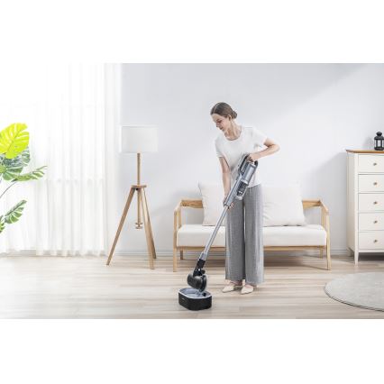 ROIDMI RI-X30VX - Skaftdammsugare 2i1 med LED display och tillbehör 435W/2500mAh matt krom
