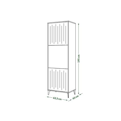 Skåp RONJA taupe/svart