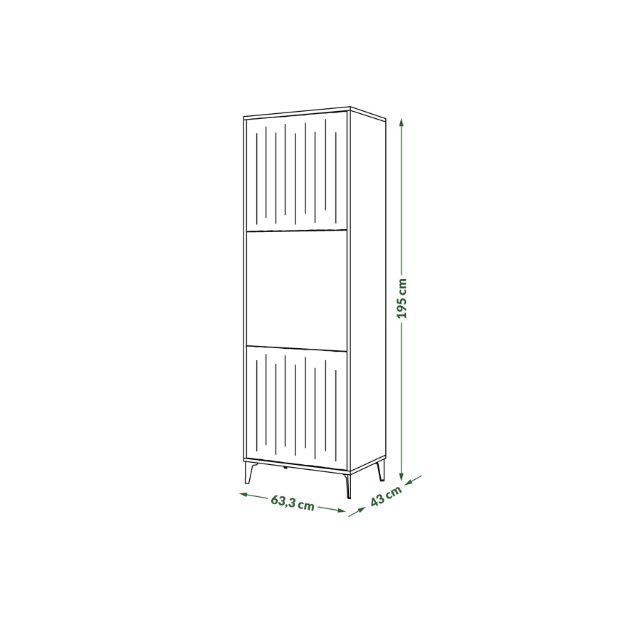 Skåp RONJA taupe/svart
