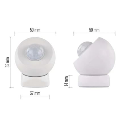 Rörelsesensor GOSMART 1xCR123A