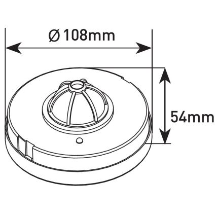 Rörelsesensor PIR 1200W/230V