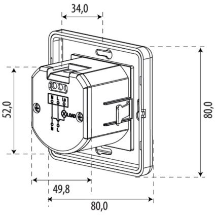 Rörelsesensor SENSOR 1200W vit
