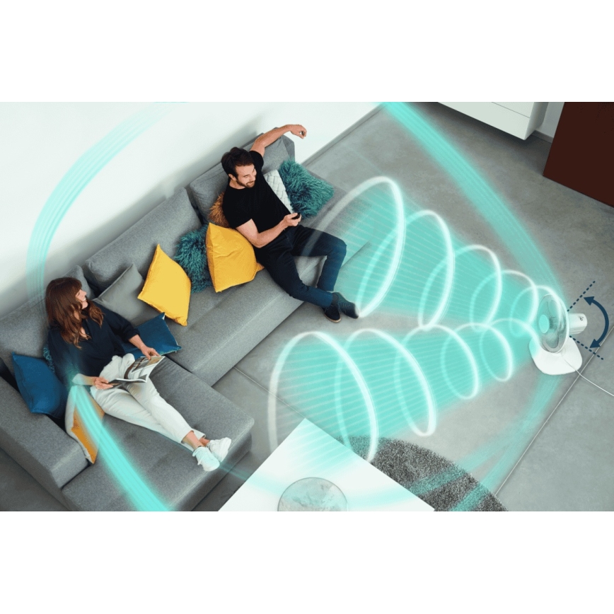 Rowenta - Bordfläkt ESSENTIAL 28W/230V Ø 25 cm vit