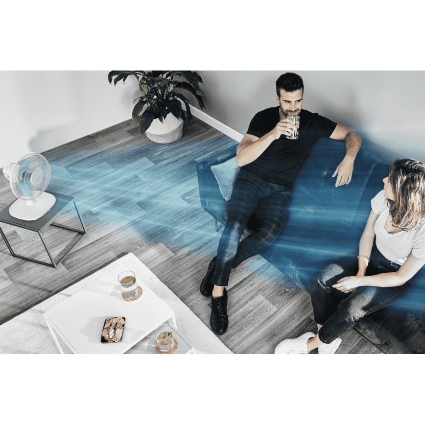 Rowenta - Bordfläkt ESSENTIAL 28W/230V Ø 25 cm vit