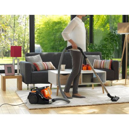 Rowenta - Dammsugare utan påse COMPACT POWER 1,5l 750W/230V svart/orange