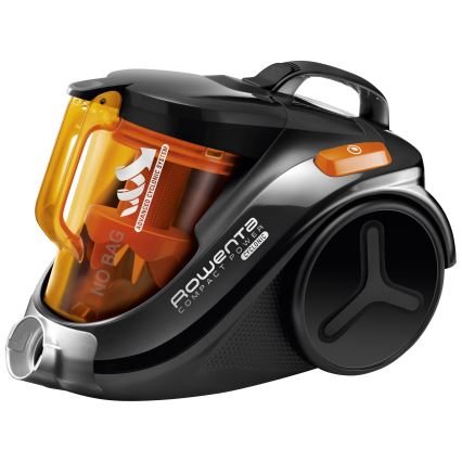 Rowenta - Dammsugare utan påse COMPACT POWER 1,5l 750W/230V svart/orange
