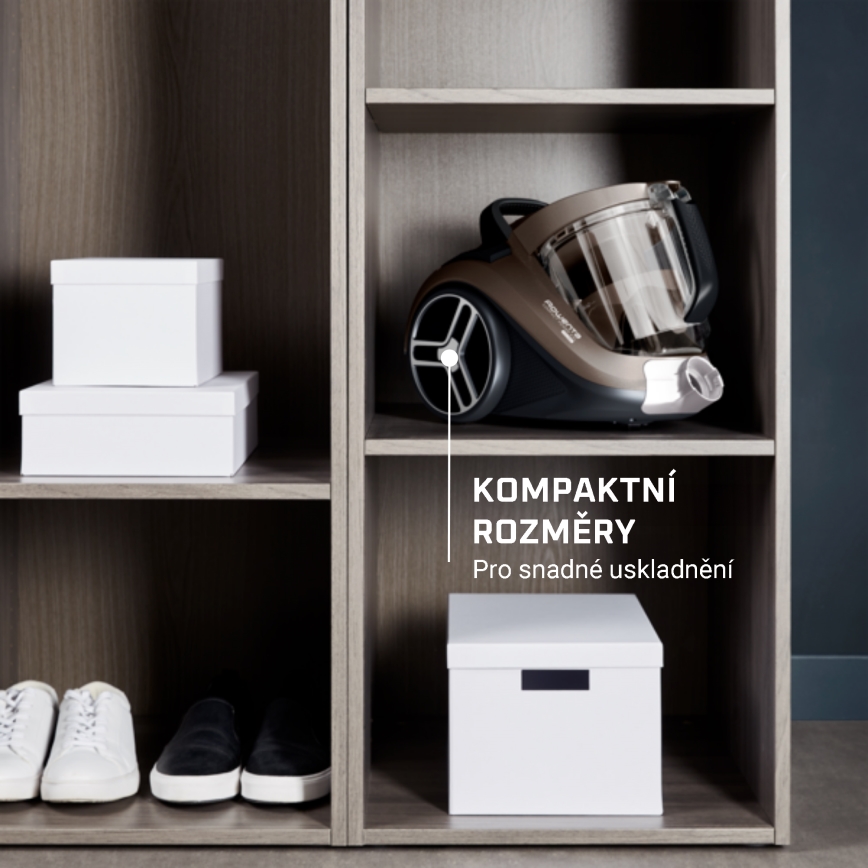 Rowenta - Dammsugare utan påse COMPACT POWER XXL 2,5l 900W/230V brun