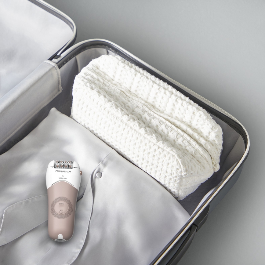 Rowenta - Epilator WET&DRY 4,5 W/5 V 600 mAh beige/guld