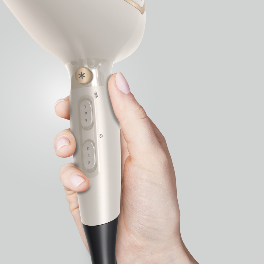 Rowenta - Hårtork PRO POWER 2200W/230V krämfärgad