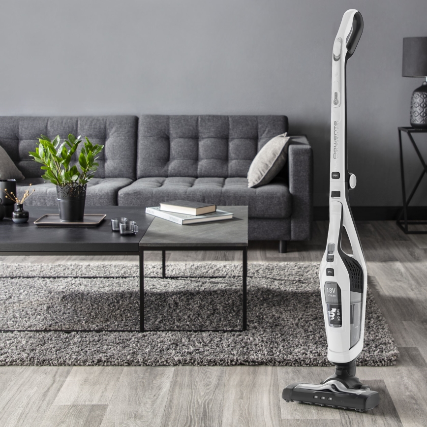 Rowenta - Skaftdammsugare DUAL FORCE 2i1 100W/18V 2500 mAh vit