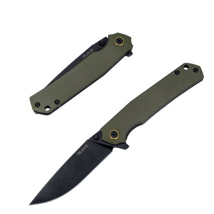 Ruike RUP801G - Vikbar fickkniv 20 cm grön