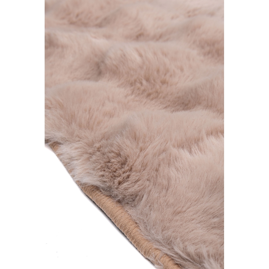 Rund matta RABBIT BUBBLE 160 cm beige