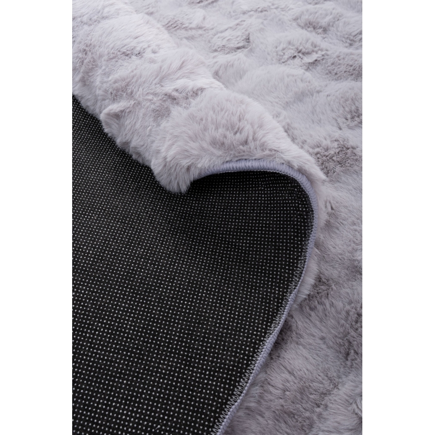 Rund matta RABBIT BUBBLE 160 cm grå
