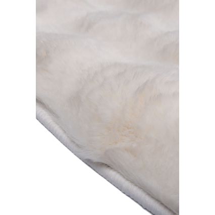 Rund matta RABBIT BUBBLE 160 cm, krämfärgad